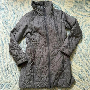 The North Face Woman Trendy Mid-length Down Jacket Silver Grey S